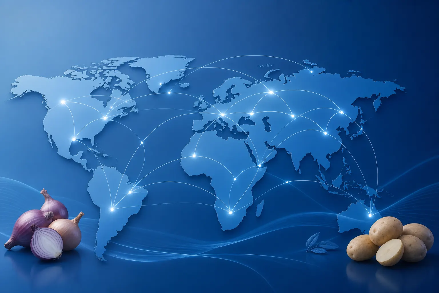 Global trade network for dry commodities